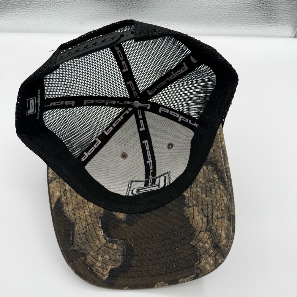 Banded Trucker Camo Cap Mesh Back Adjustable Snapback Field Camouflage Hat OS - Picture 6 of 9